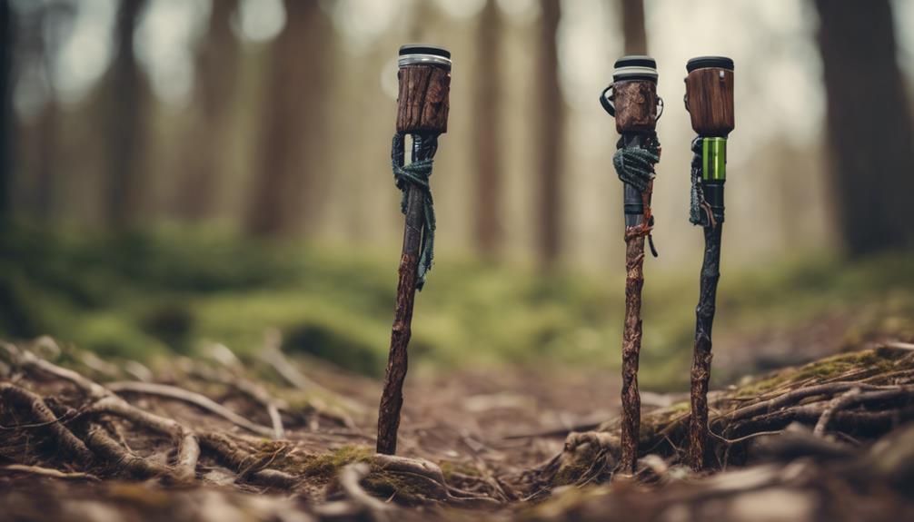 earthing walking sticks selection