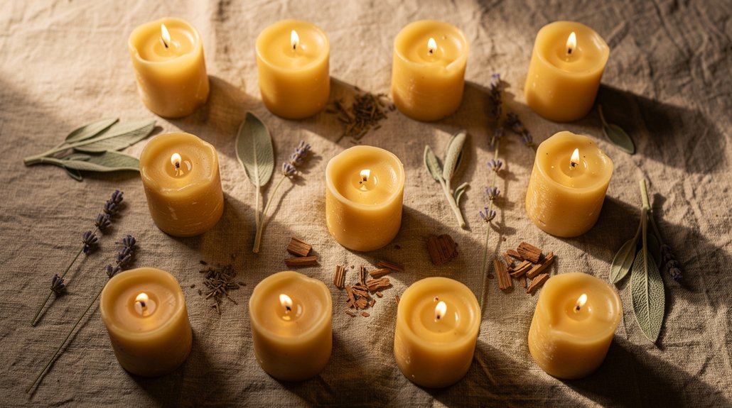 grounding beeswax candle scents