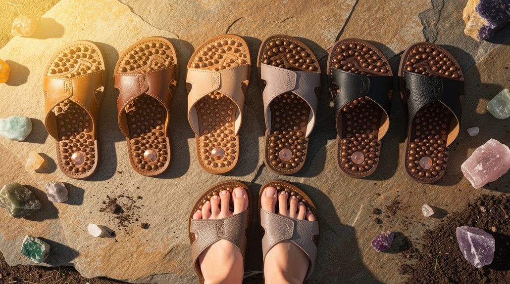 grounding reflexology sandals list