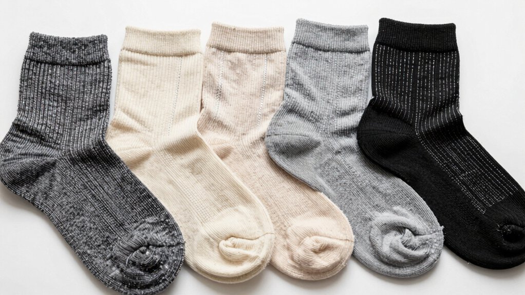 grounding socks with silver fiber