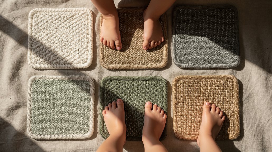 seven grounding baby mats for infants
