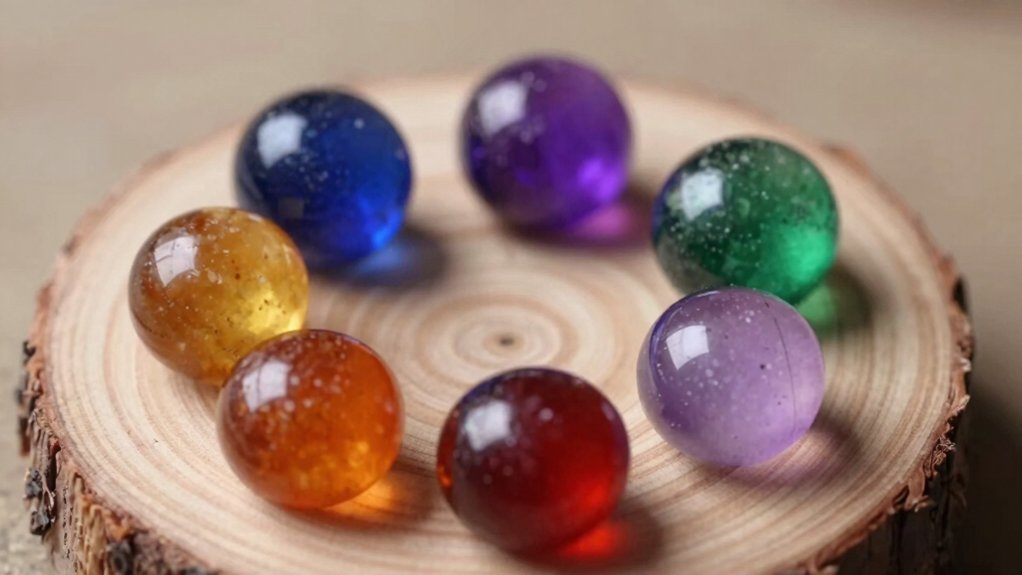 top chakra grounding stone sets